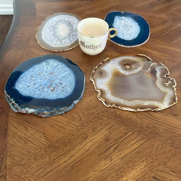 4 huge agate stone slices - Picture 6 of 14